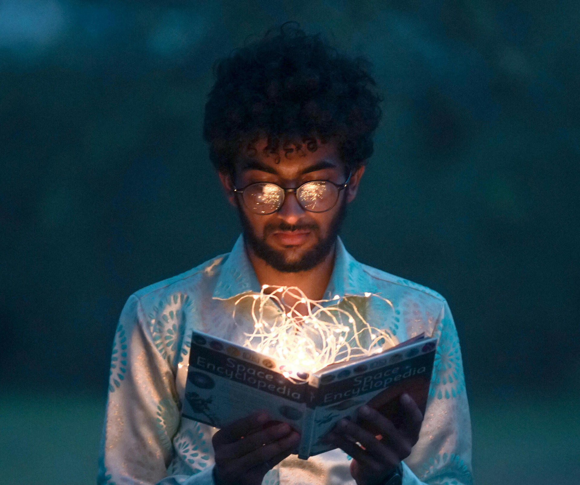 Young Man Discovering