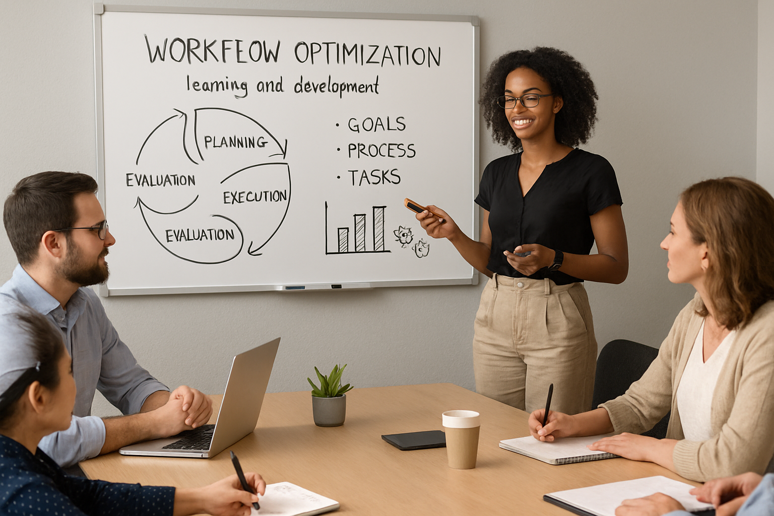 Workflow optimization session for learning and development professionals